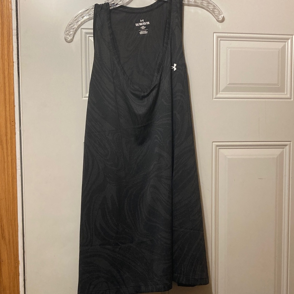 Under Armour Black Swirl Performance Tank 2X NWT